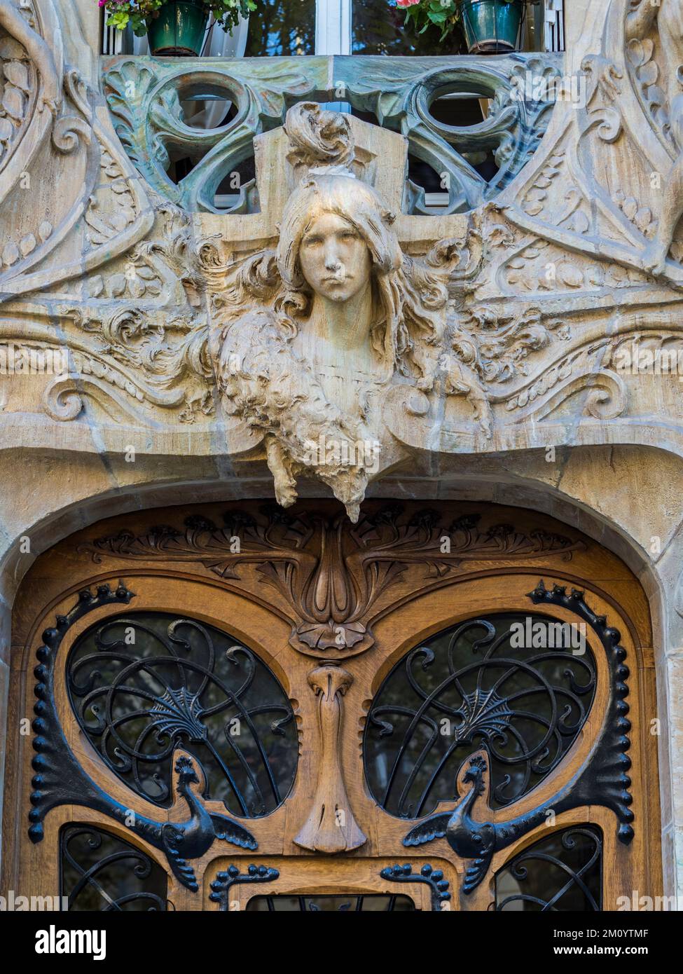 Lavirotte Building, Art Nouveau, Paris, France, Europe, EU. Stock Photo