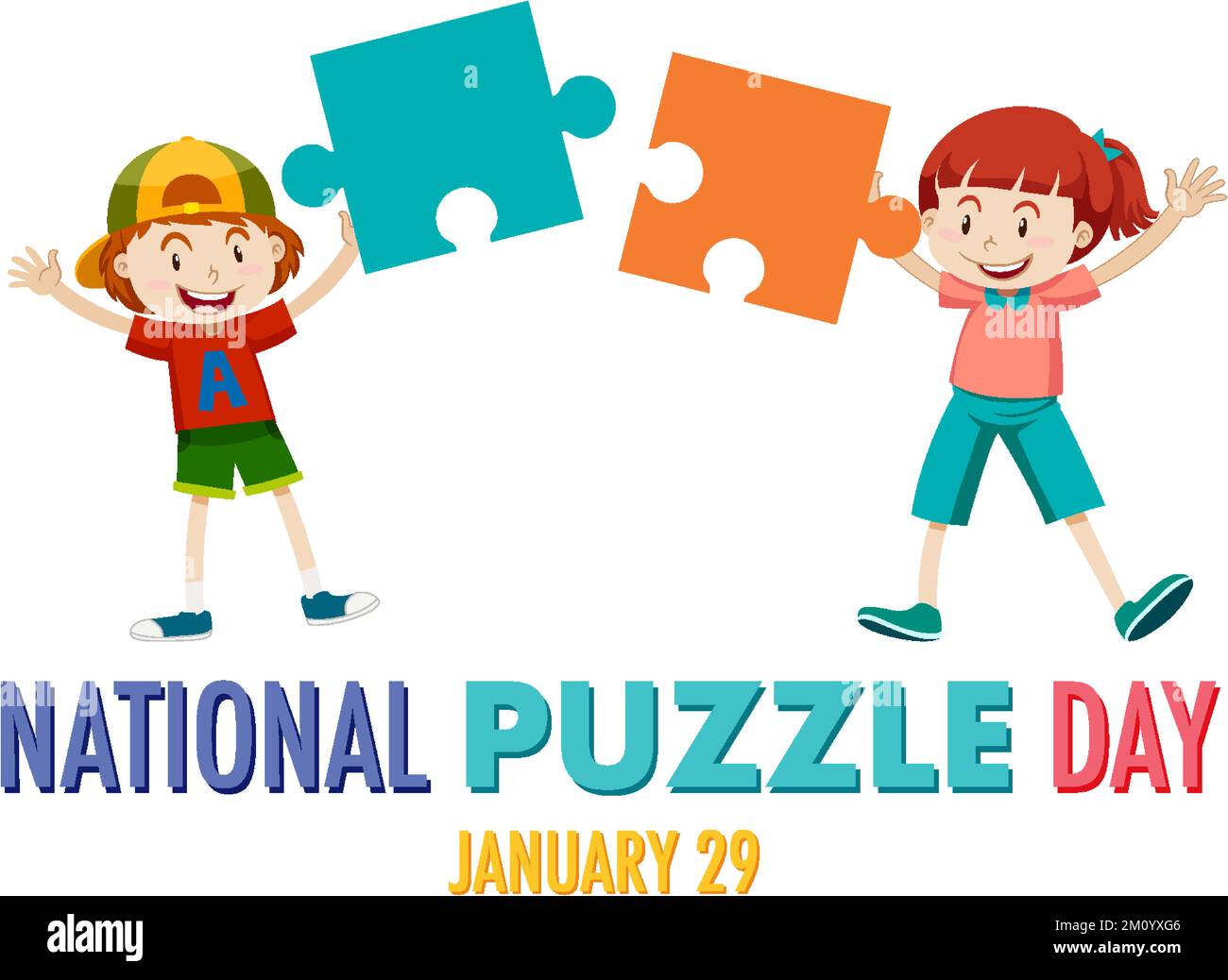National Puzzle Day Banner illustration Stock Vector Image & Art Alamy