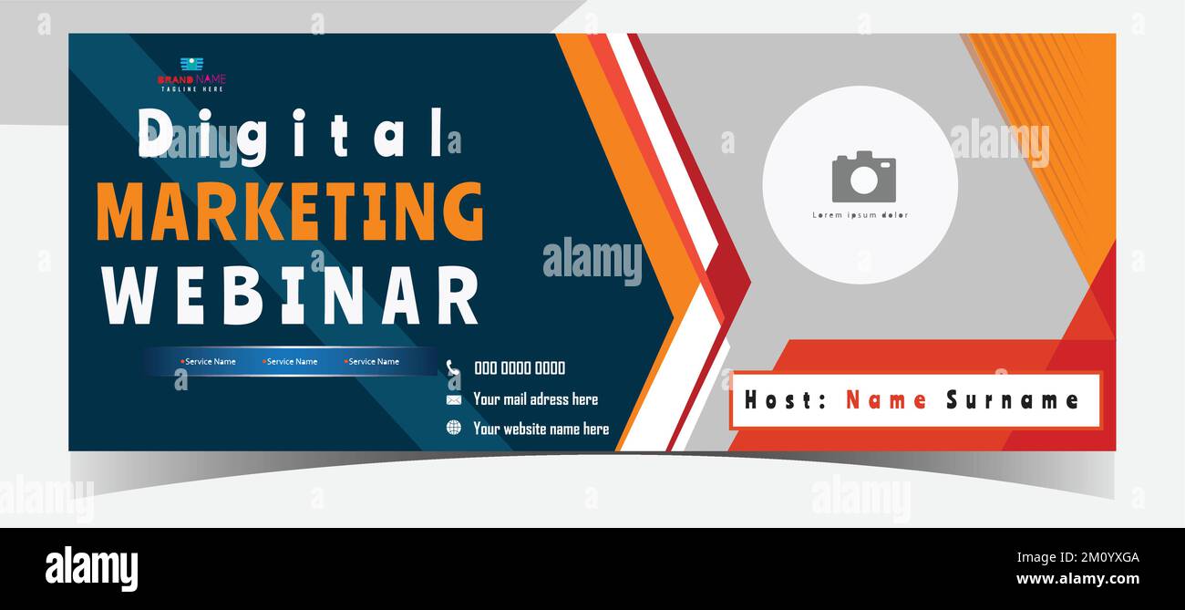 Digital marketing Facebook cover page design, corporate business