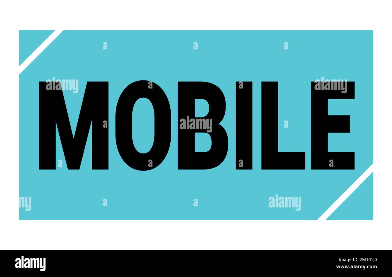 Mobile text written on Cut Out Stock Images Pictures Alamy