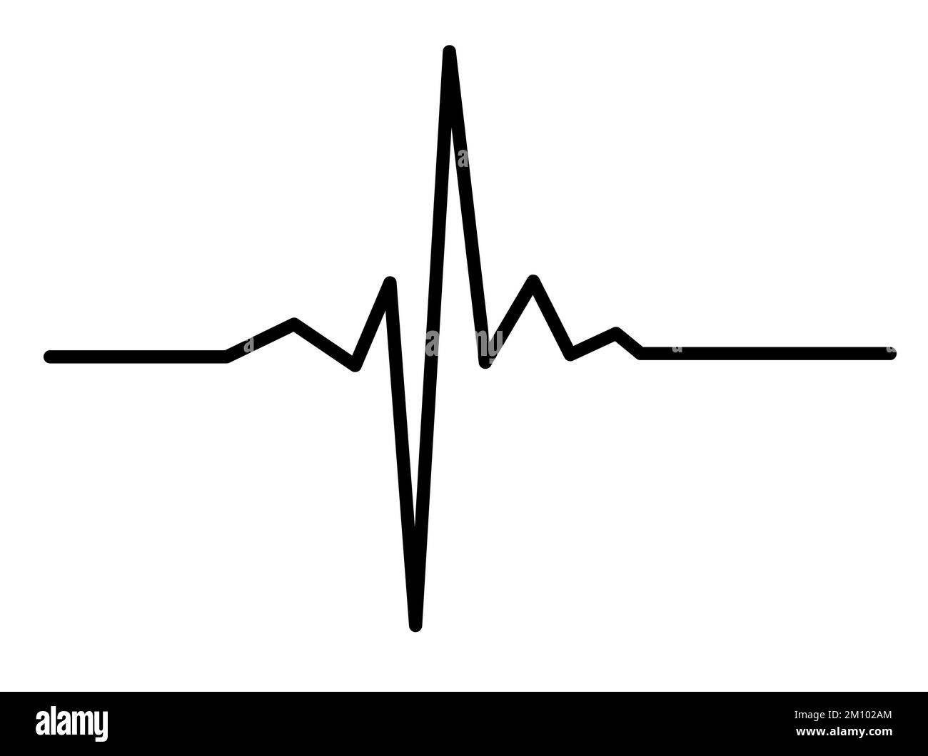 Electrocardiogram heartbeat symbol Stock Photo - Alamy