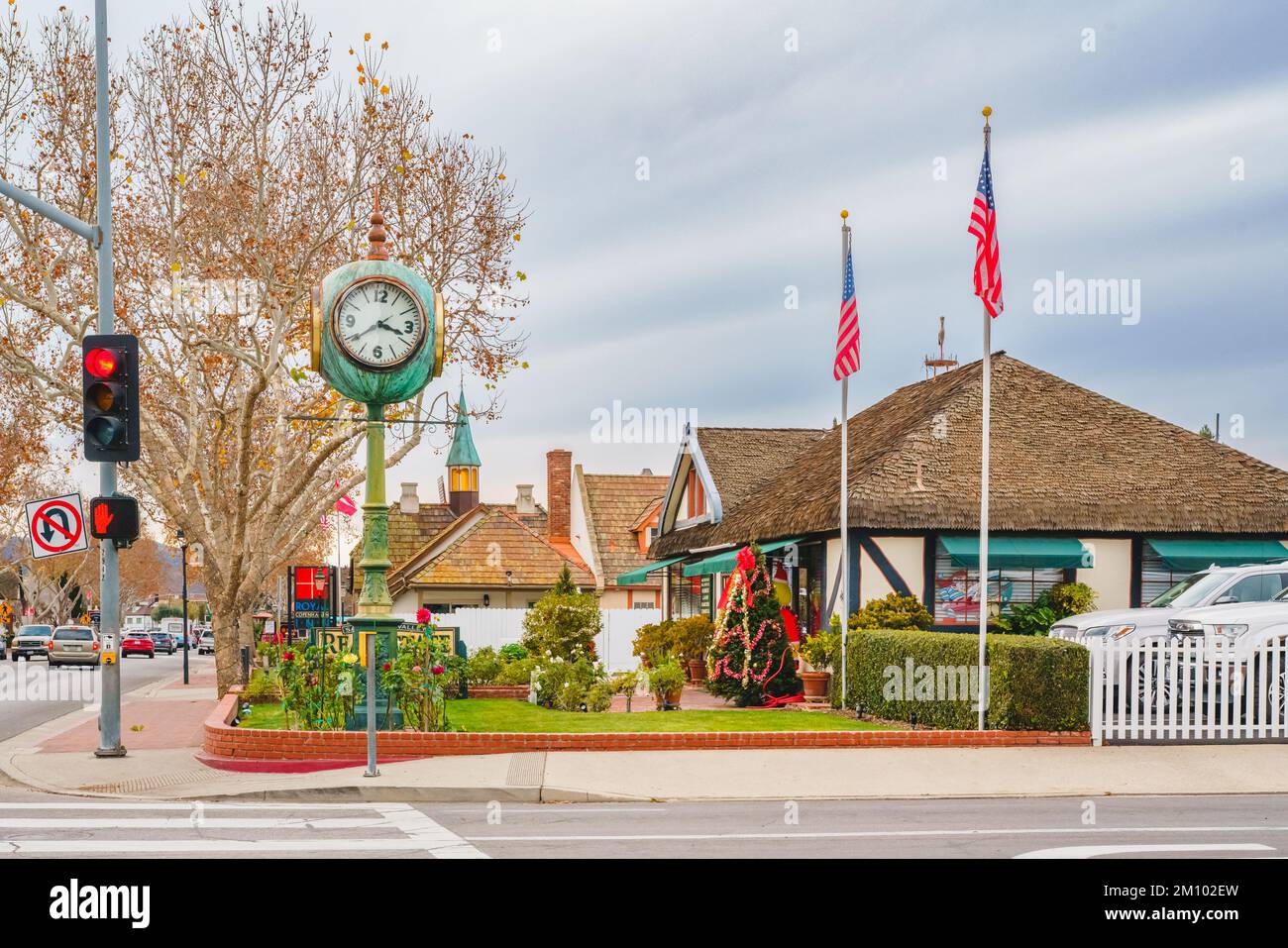 Solvang, California, USA December 8, 2022 Solvang, city in Southern California's Santa Ynez