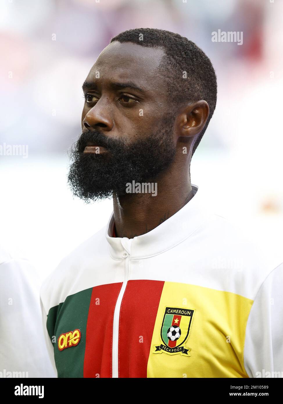 AL WAKRAH - Nicolas N Koulou of Cameroon during the FIFA World Cup Qatar 2022 group G match between Cameroon and Serbia at Al Janoub Stadium on November 28, 2022 in Al Wakrah, Qatar. AP | Dutch Height | MAURICE OF STONE Stock Photo