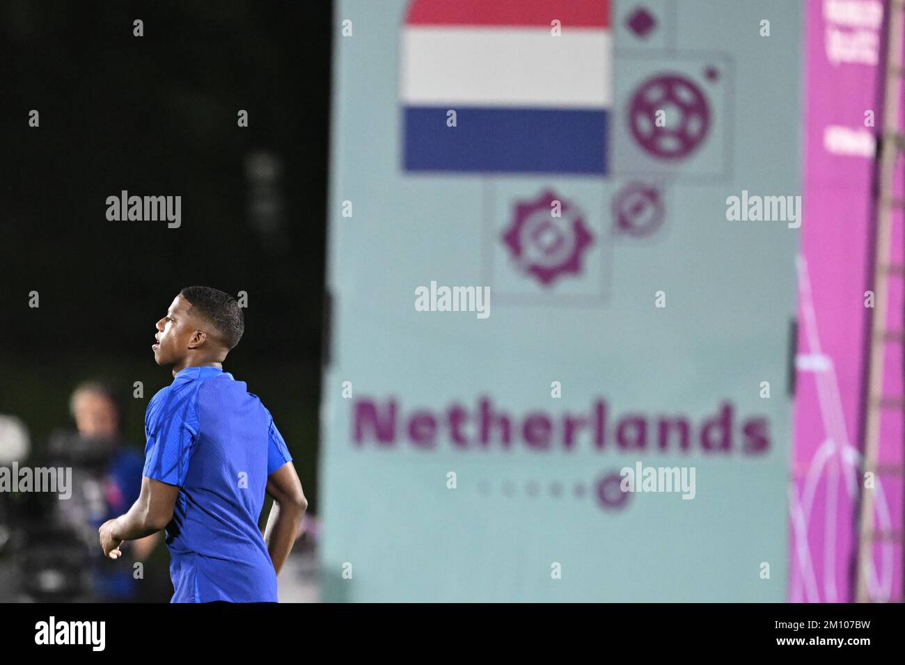 Doha City, Qatar, 8 December, 2022. The Netherlands national football team  had the last training before 1/4 finals of the 2022 Qatar FIFA World Cup in  Doha City, Qatar, local time 8