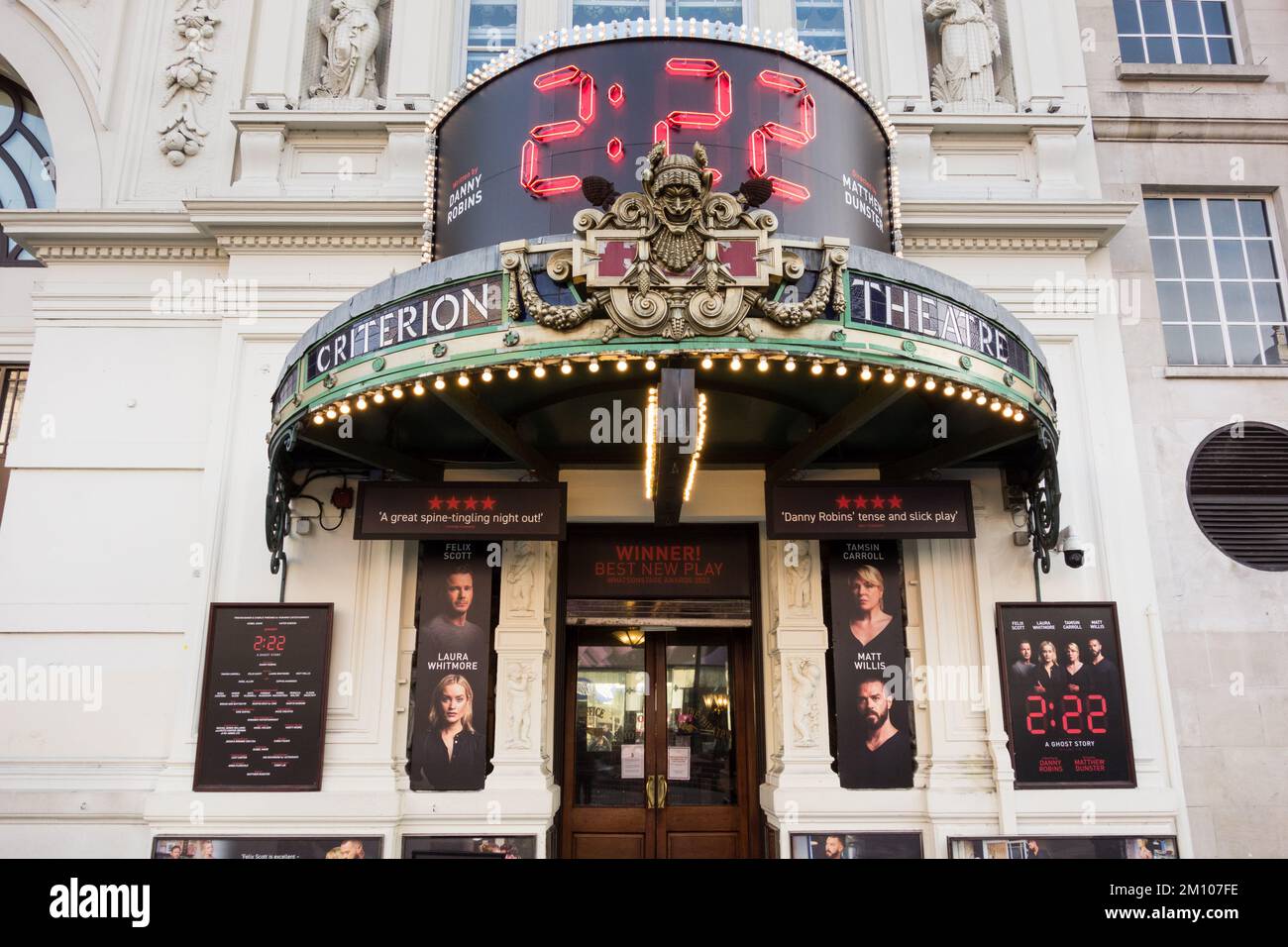 The entrance to the Criterion Theatre on Piccadilly Circus in London's West End, England, UK Stock Photo