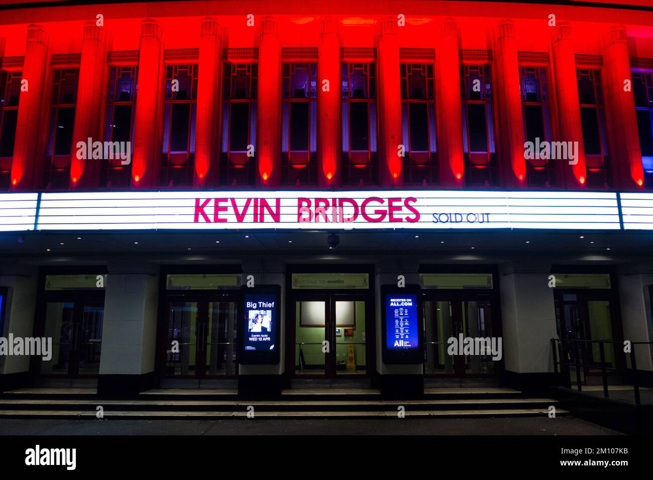Stand-up comedian Kevin Bridges at the Eventim Hammersmith Apollo, Hammersmith, London, England, UK Stock Photo