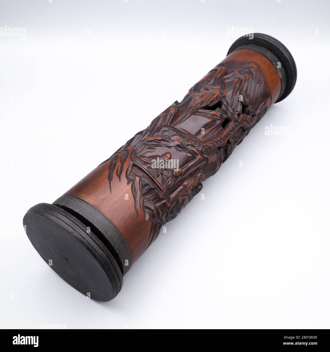 Antique Chinese Carved Bamboo Incense Holder Censer Burner. 19th c. Qing Dynasty Stock Photo Alamy