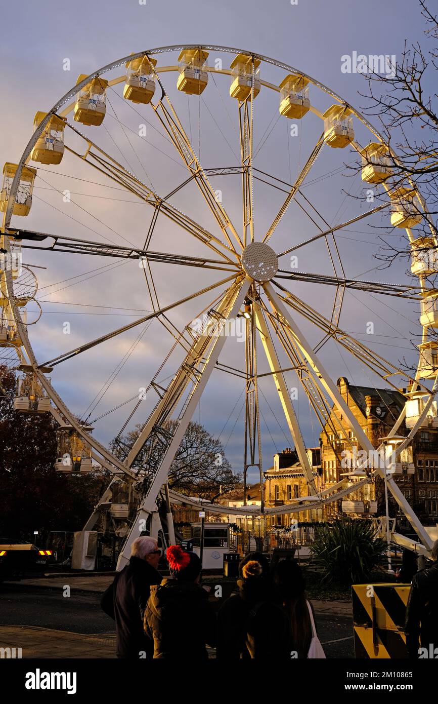 Ferris wheel, Harrogate , Christmas 2022, North Yorkshire Stock Photo Alamy