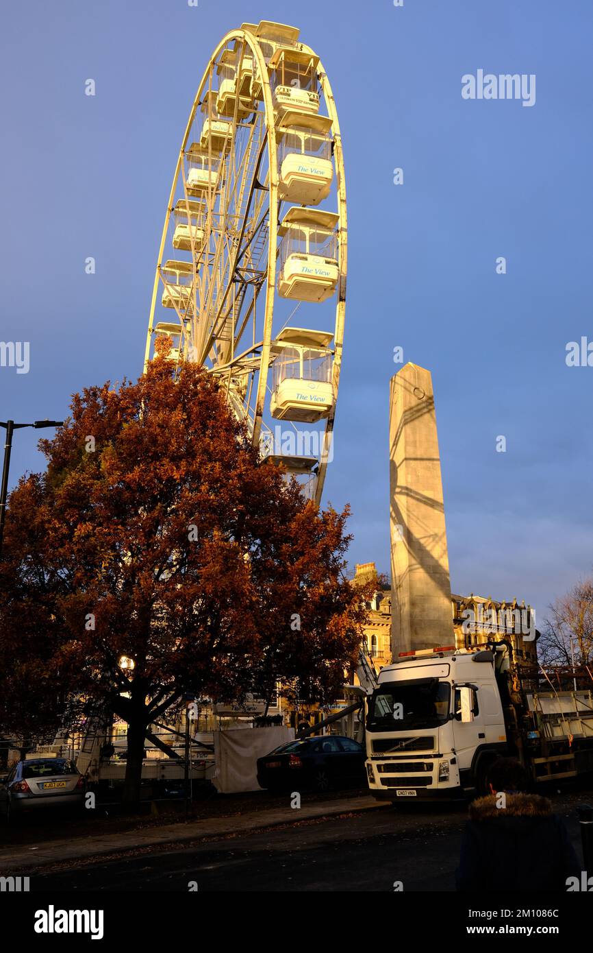 Ferris wheel, Harrogate , Christmas 2022, North Yorkshire Stock Photo Alamy
