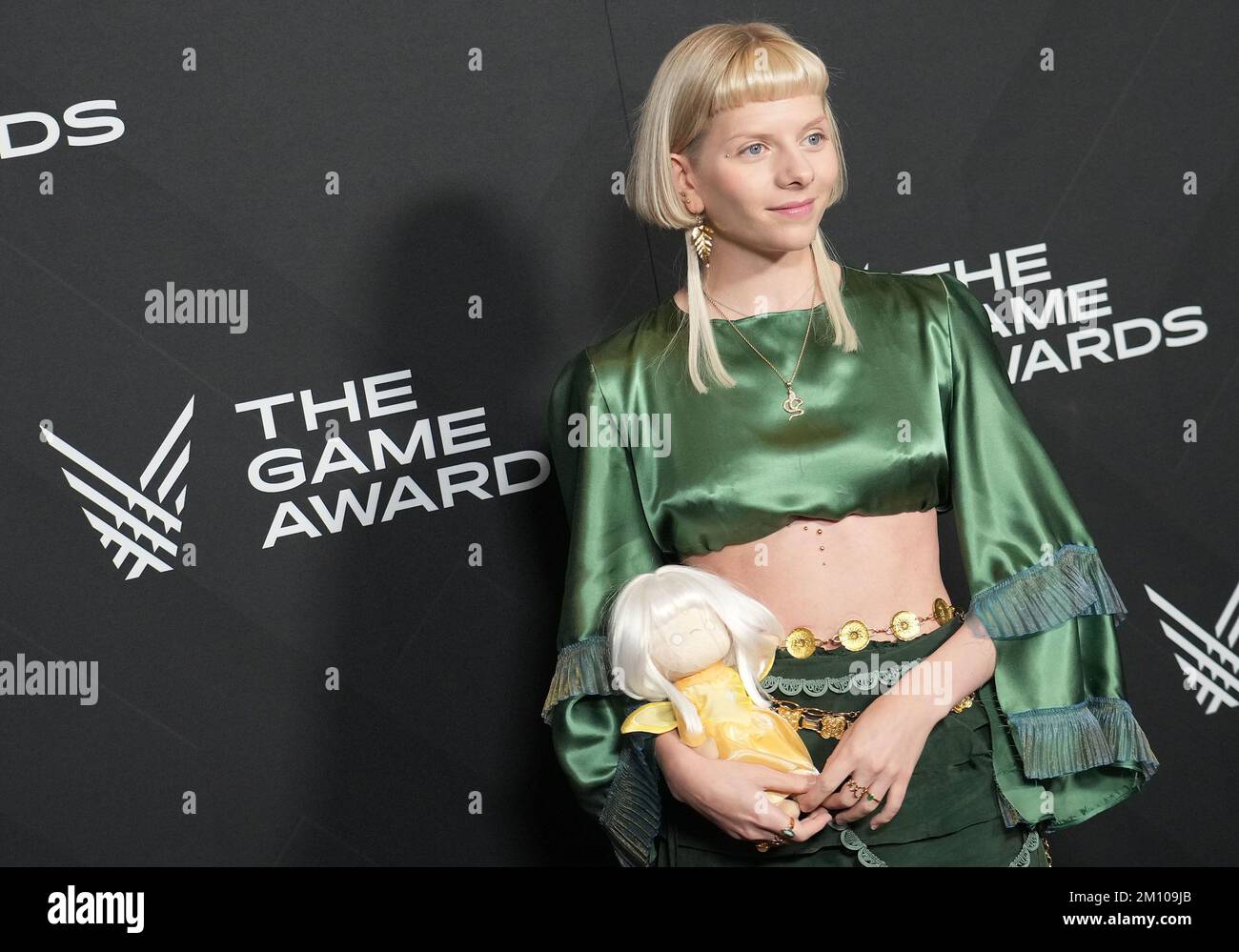 Los Angeles, USA. 08th Dec, 2022. AURORA arrives at The Game Awards 2022  held at the Microsoft Theater in Los Angeles, CA on Thursday, ?December 8,  2022. (Photo By Sthanlee B. Mirador/Sipa