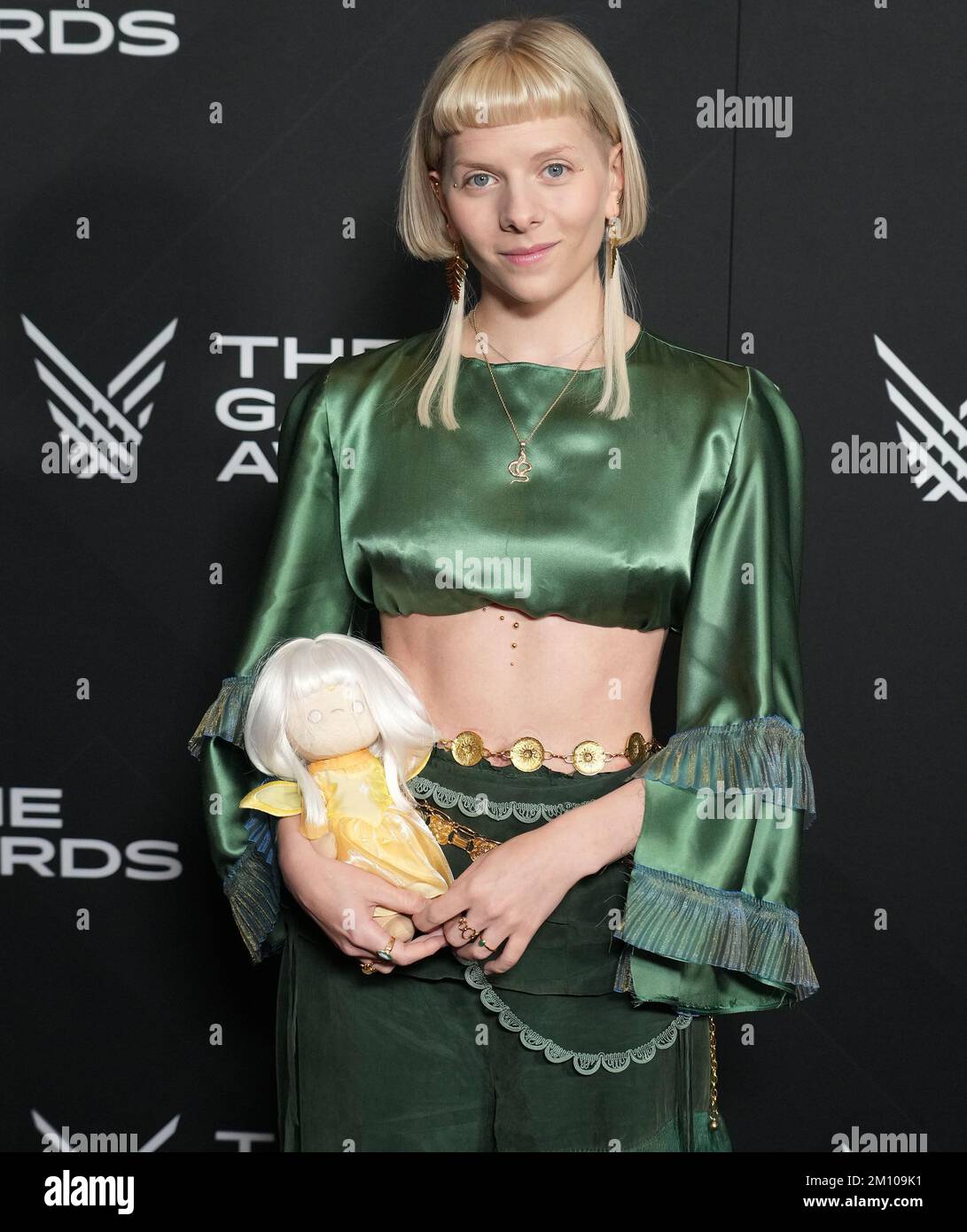 Los Angeles, USA. 08th Dec, 2022. AURORA arrives at The Game Awards 2022  held at the Microsoft Theater in Los Angeles, CA on Thursday, ?December 8,  2022. (Photo By Sthanlee B. Mirador/Sipa