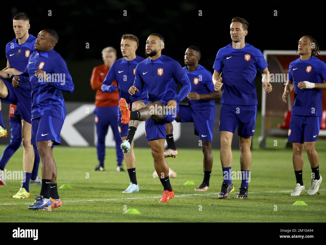 Memphis Depay of Netherlands during Netherlands training session at the Qatar University training center during the FIFA World Cup 2022 on December 8, 2022 in Doha, Qatar - Photo: Jean Catuffe/DPPI/LiveMedia Stock Photo