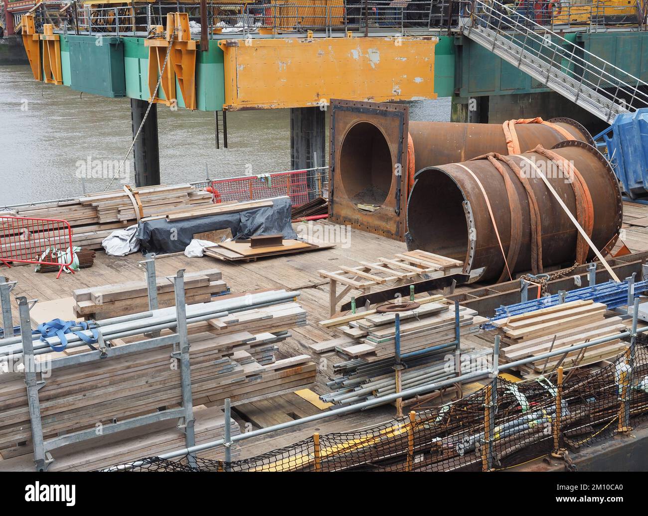 building site aka construction site for construction works Stock Photo ...