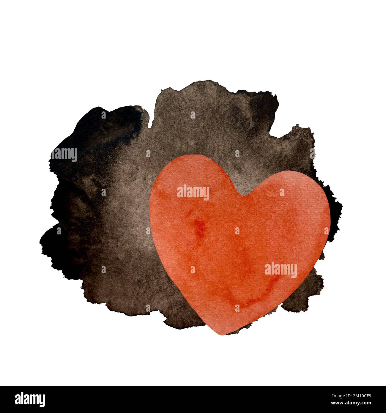 Black red heart drawing hi-res stock photography and images - Alamy