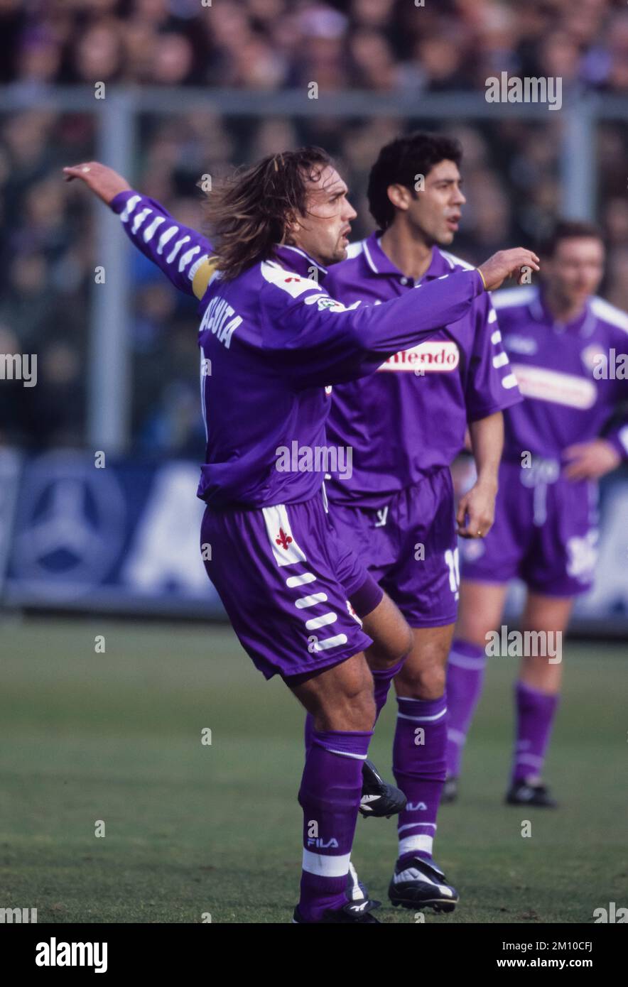 Omar Gabriel Batistuta ( Fiorentina ) ; ; 1998 1999 - Football : italian championship 1998 1999 ; ; ; Italy. ;;( photo by aicfoto)(ITALY) [0855] Stock Photo