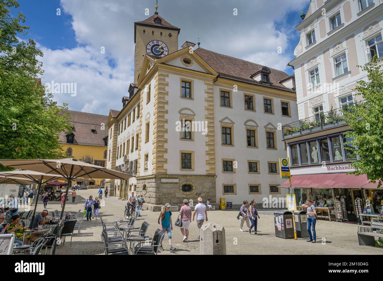 Altes Rathaus, Altstadt, Kohlenmarkt, Regensburg, Bayern, Deutschland Stock Photo