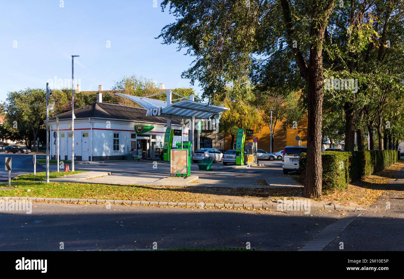 MOL petrol gas station, Sopron, Hungary Stock Photo