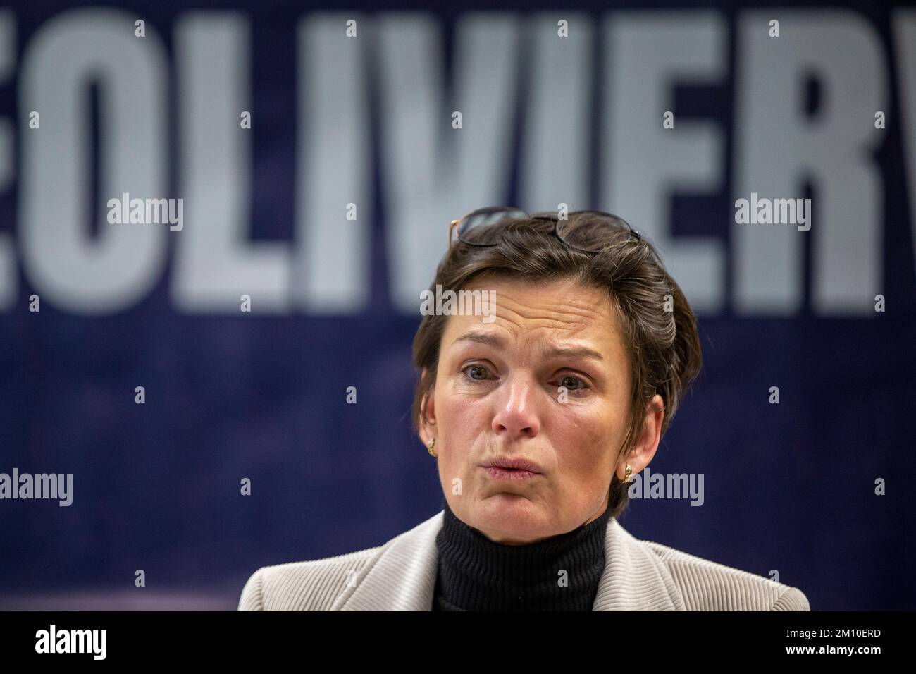 Nathalie Vandecasteele pictured during a press conference to talk about