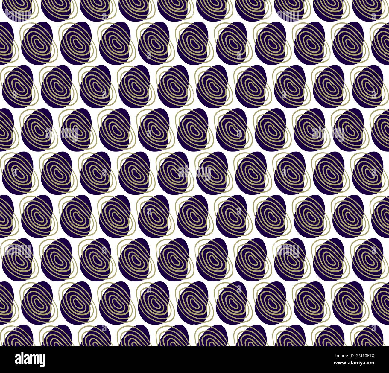 Minimalist modern design style Concentric Curves abstract seamless pattern Stock Vector
