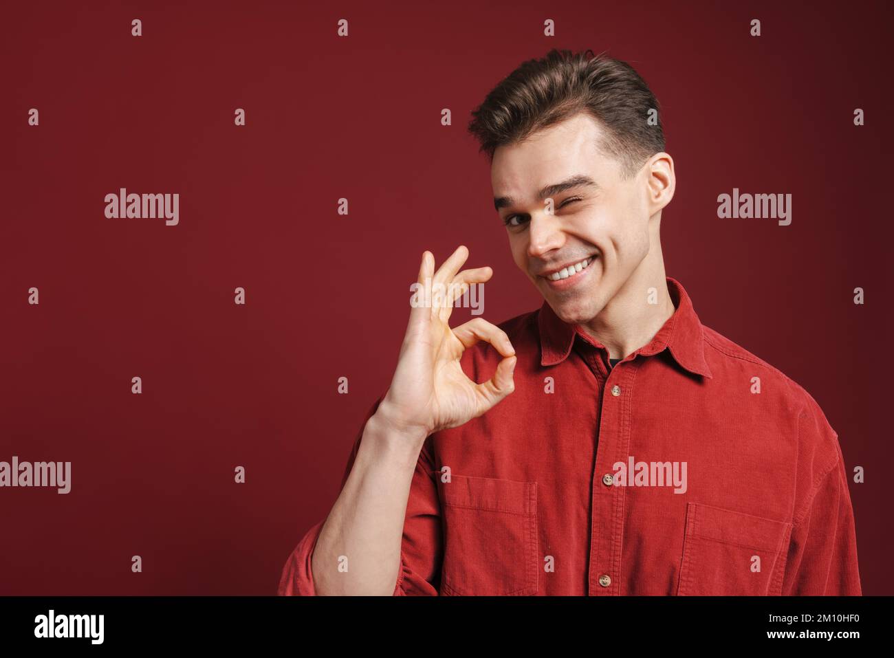 Winking man chest hi-res stock photography and images - Alamy