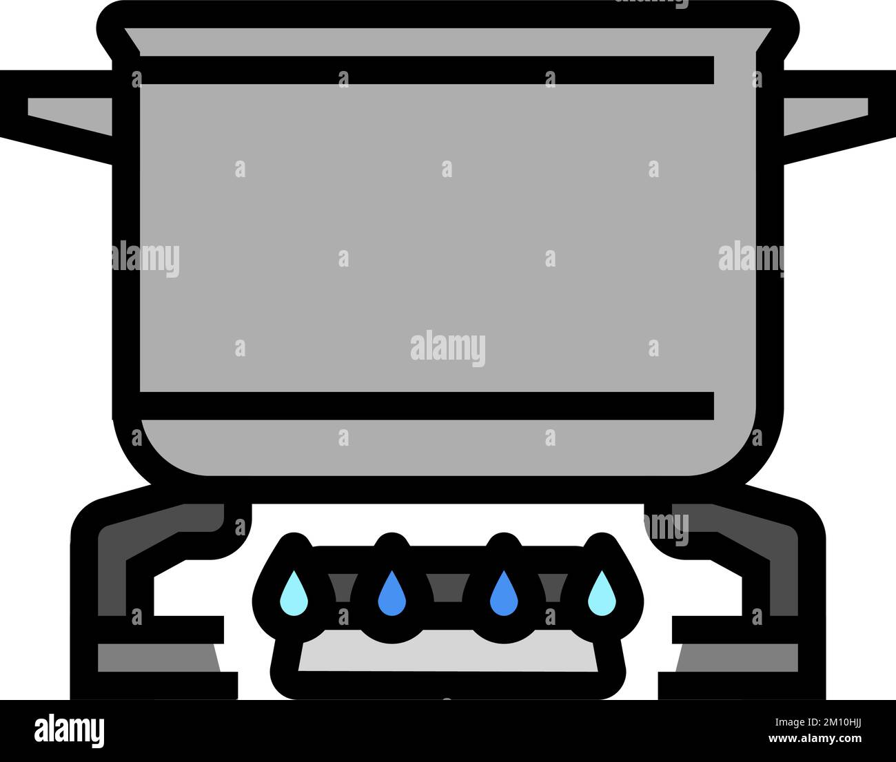 fire pot cooking color icon vector illustration Stock Vector Image ...
