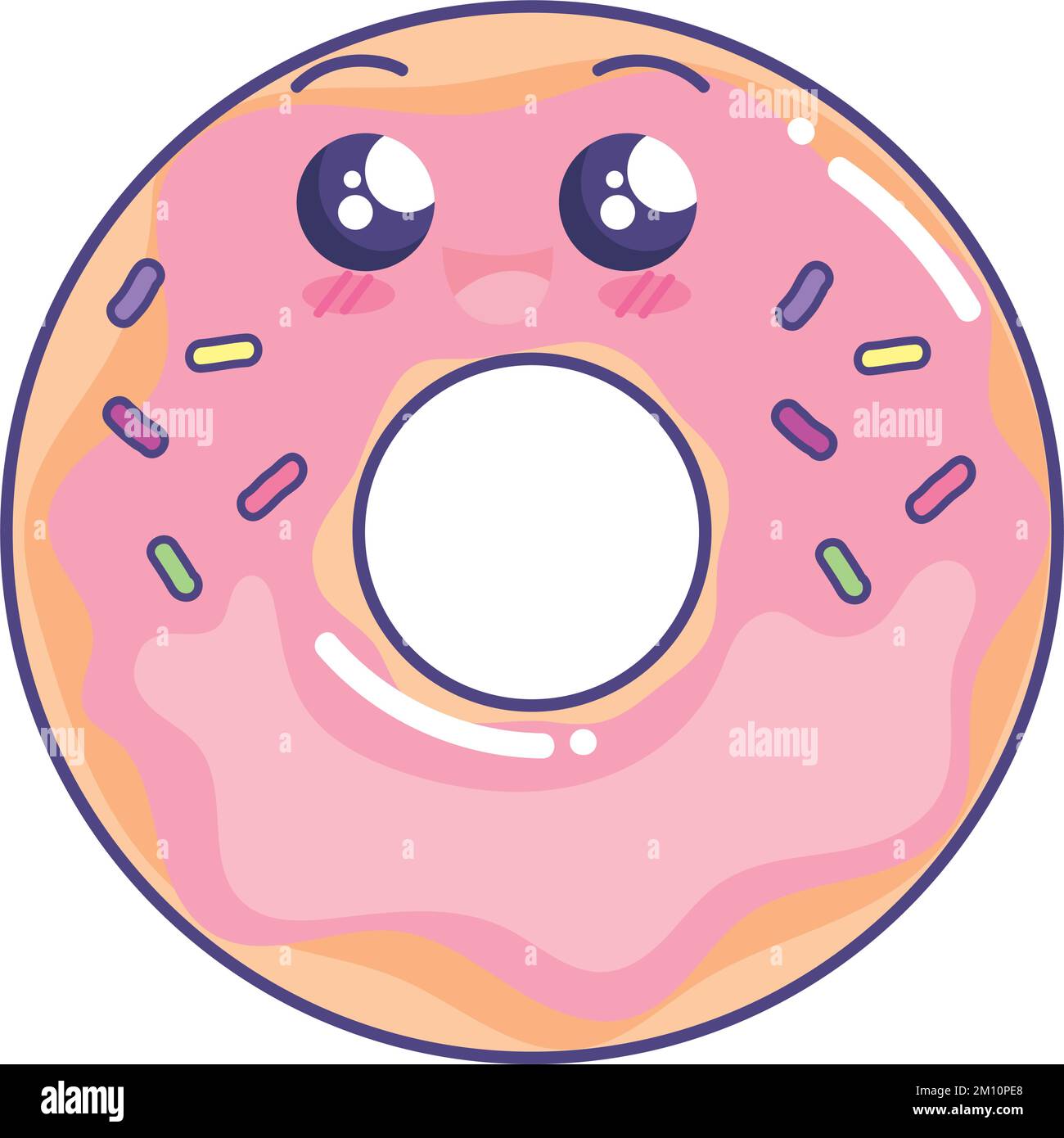 sweet donut kawaii Stock Vector Image & Art - Alamy