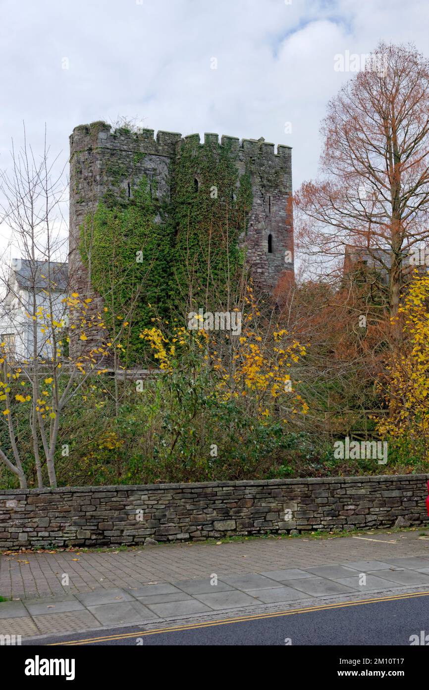 Brecon Castle, Brecon, Powys, Mid Wales. Stock Photo