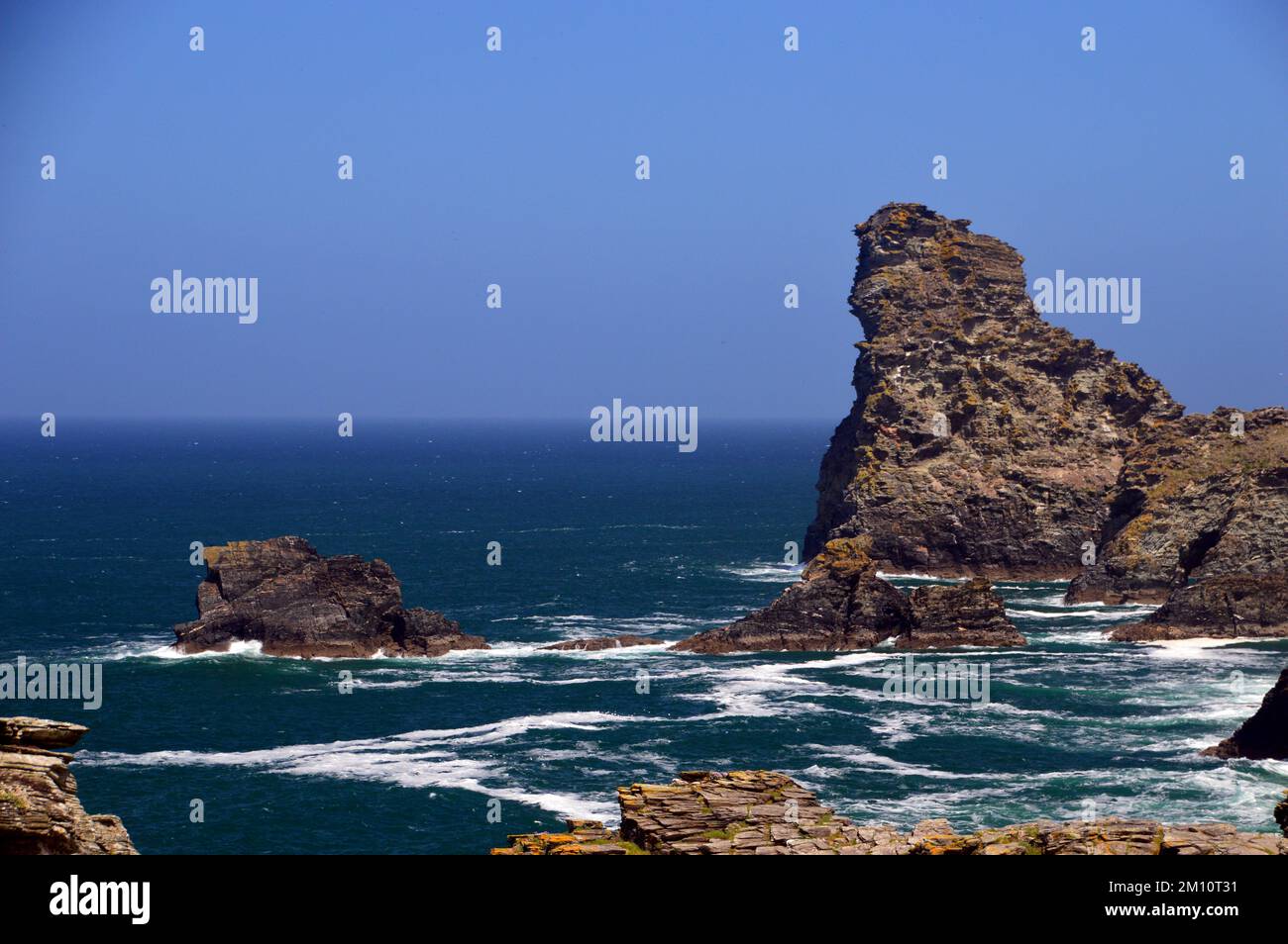 Saddle Rocks, Long Island and Trambley Cove from South West Coastal ...