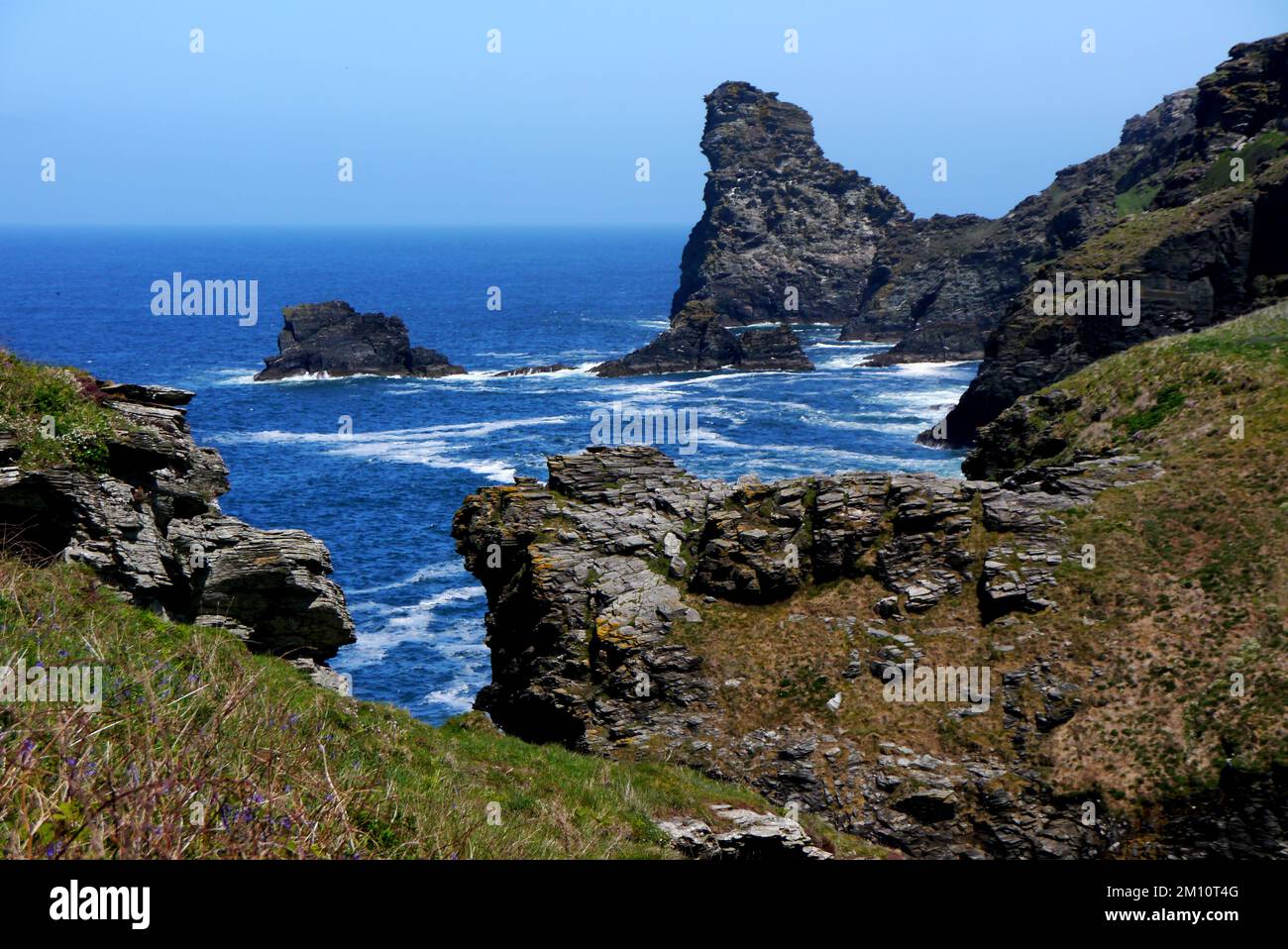 Saddle Rocks, Long Island and Trambley Cove from South West Coastal ...