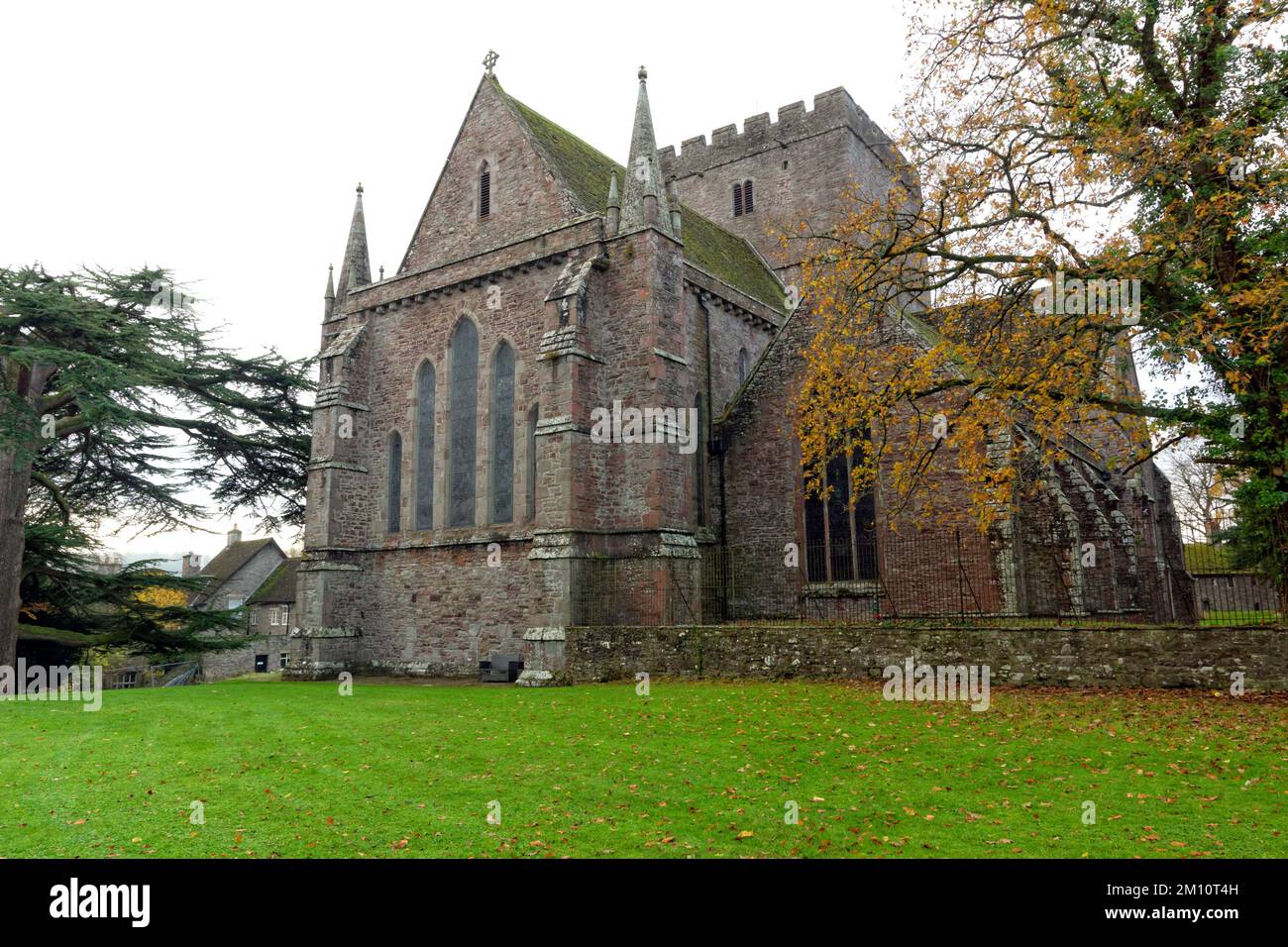 Brecon Cathedral, Brecon, Powys, Wales. Stock Photo