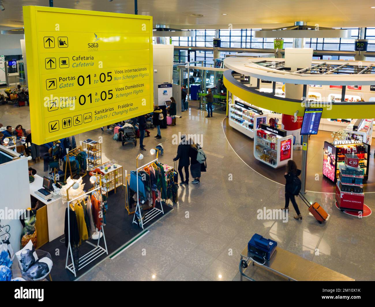 Ponta Delgada, Azores, December 4, 2022 International Joao Paulo II Airport on Sao Miguel