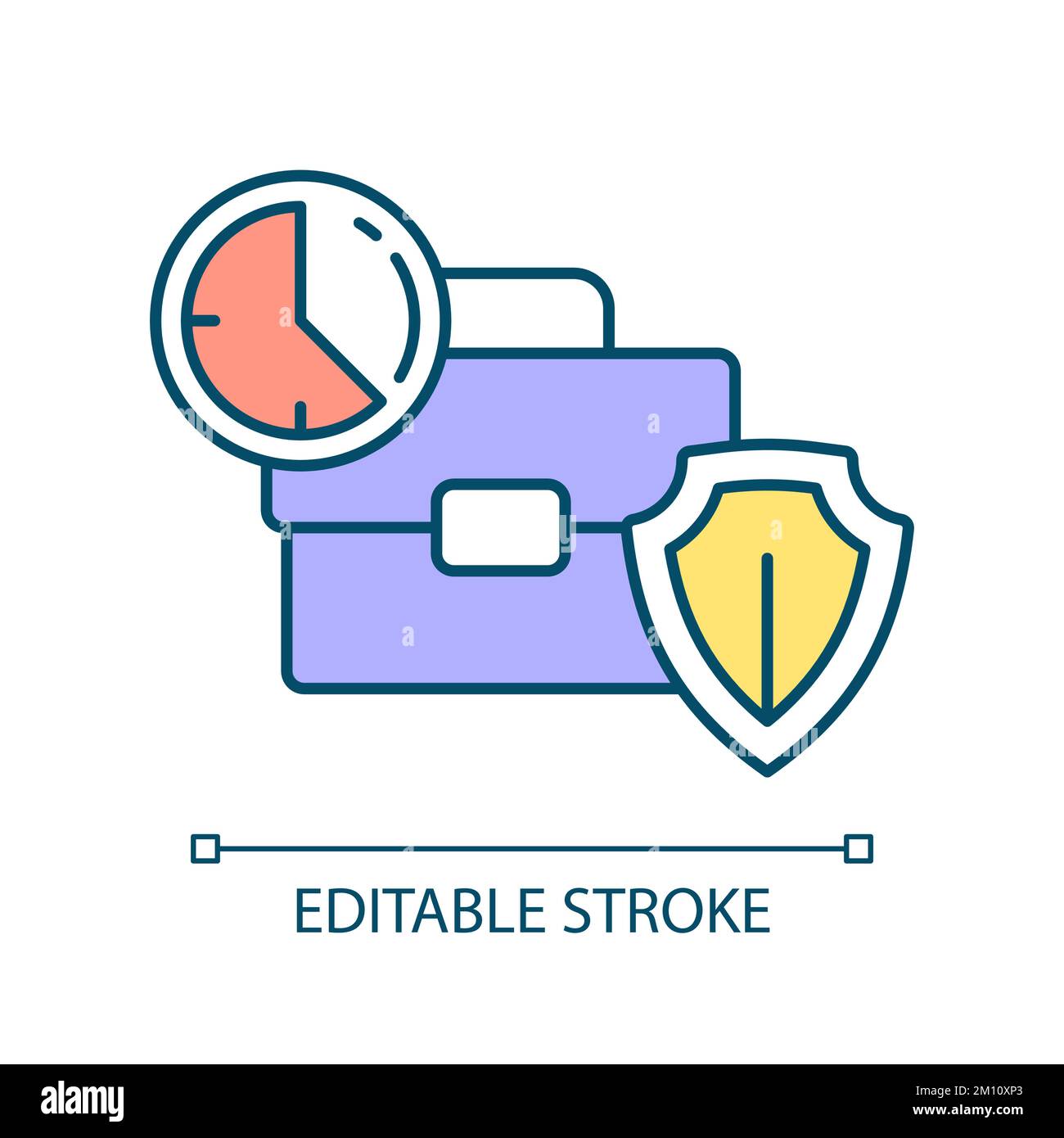 working-time-regulations-rgb-color-icon-stock-vector-image-art-alamy