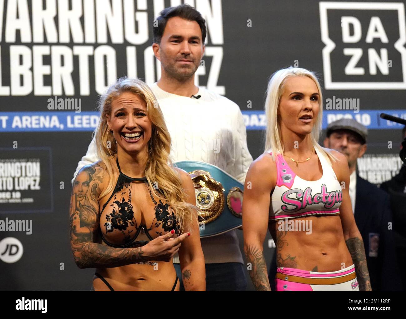 Ebanie Bridges and Shannon O'Connell weigh-in ahead of their IBF World