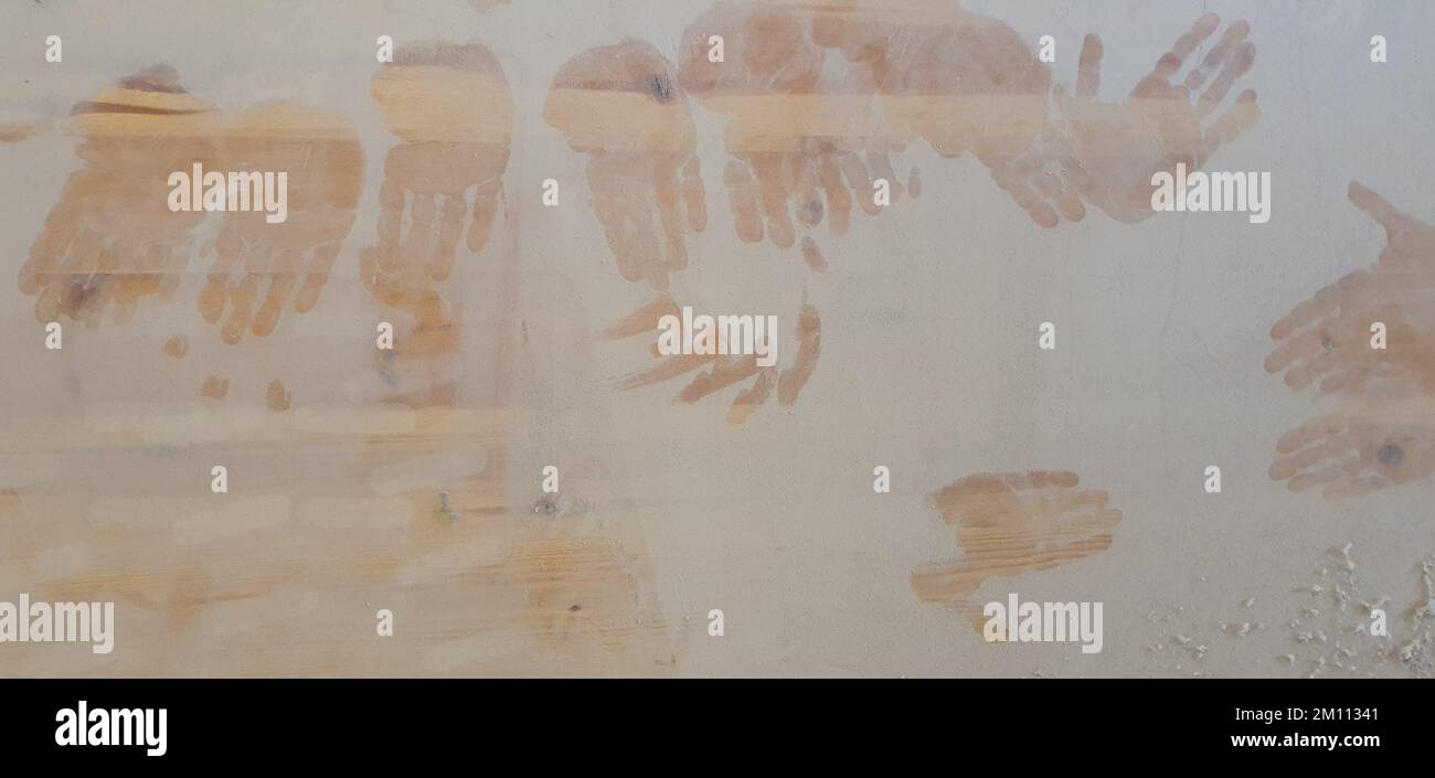 thehandprints Handprints black hi-res stock photography and images - Alamy