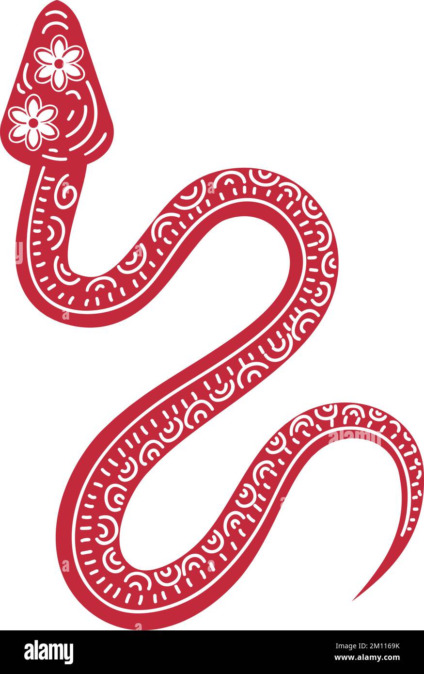 Snake Chinese Zodiac Animal Stock Vector Image & Art - Alamy