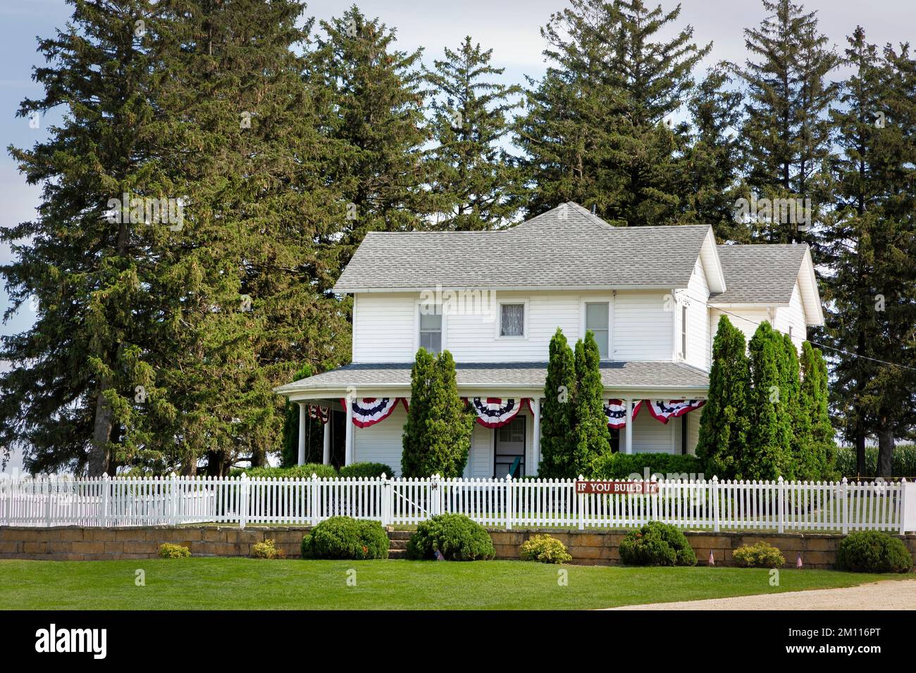 The Lansing family farmhouse in Dyersville, Iowa and movie set for the