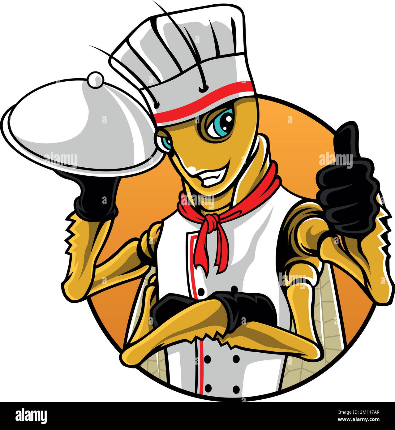 Chef food cross mascot hi-res stock photography and images - Alamy