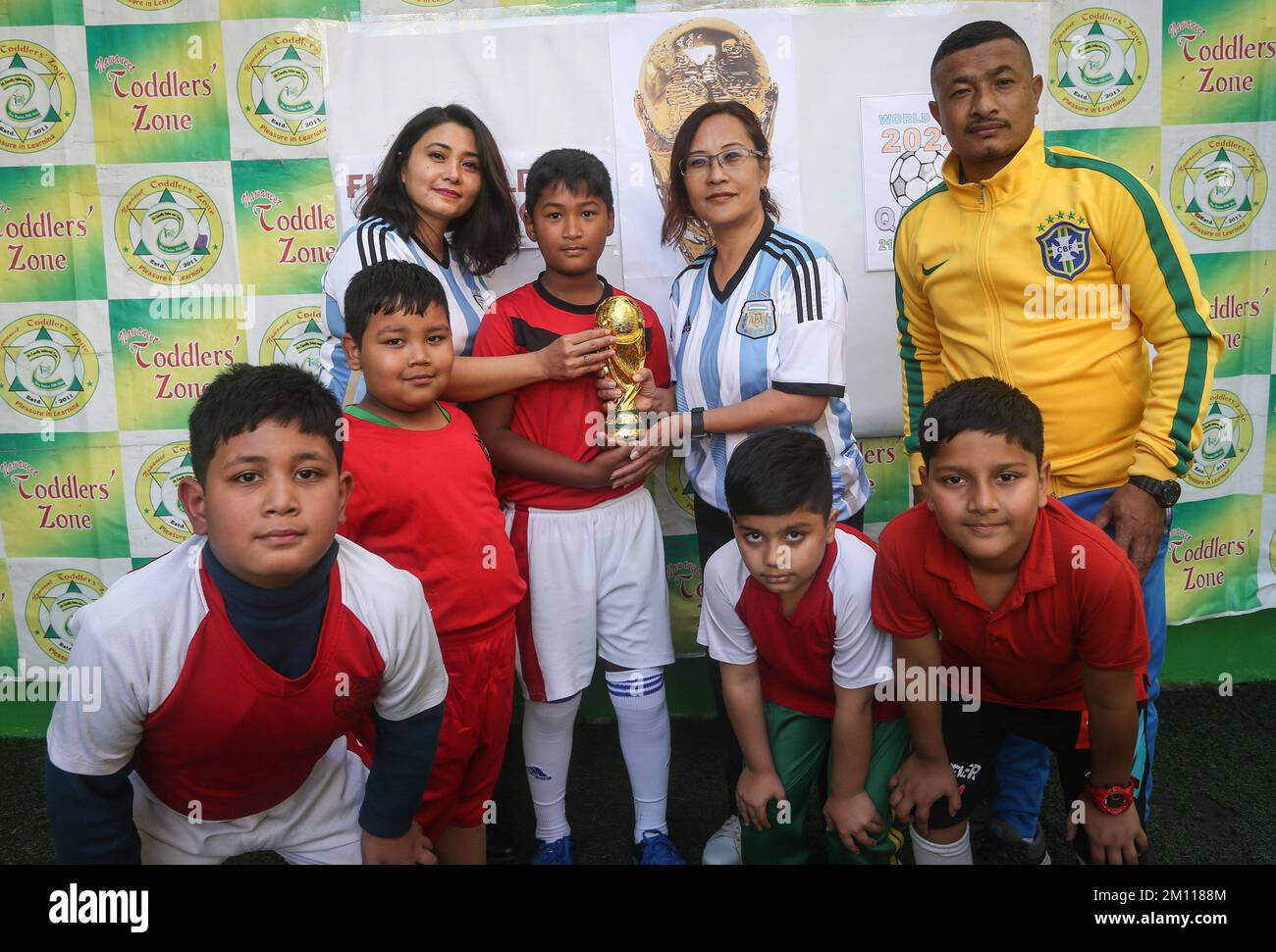 Kathmandu, Bagmati, Nepal. 9th Dec, 2022. Winning football team receive