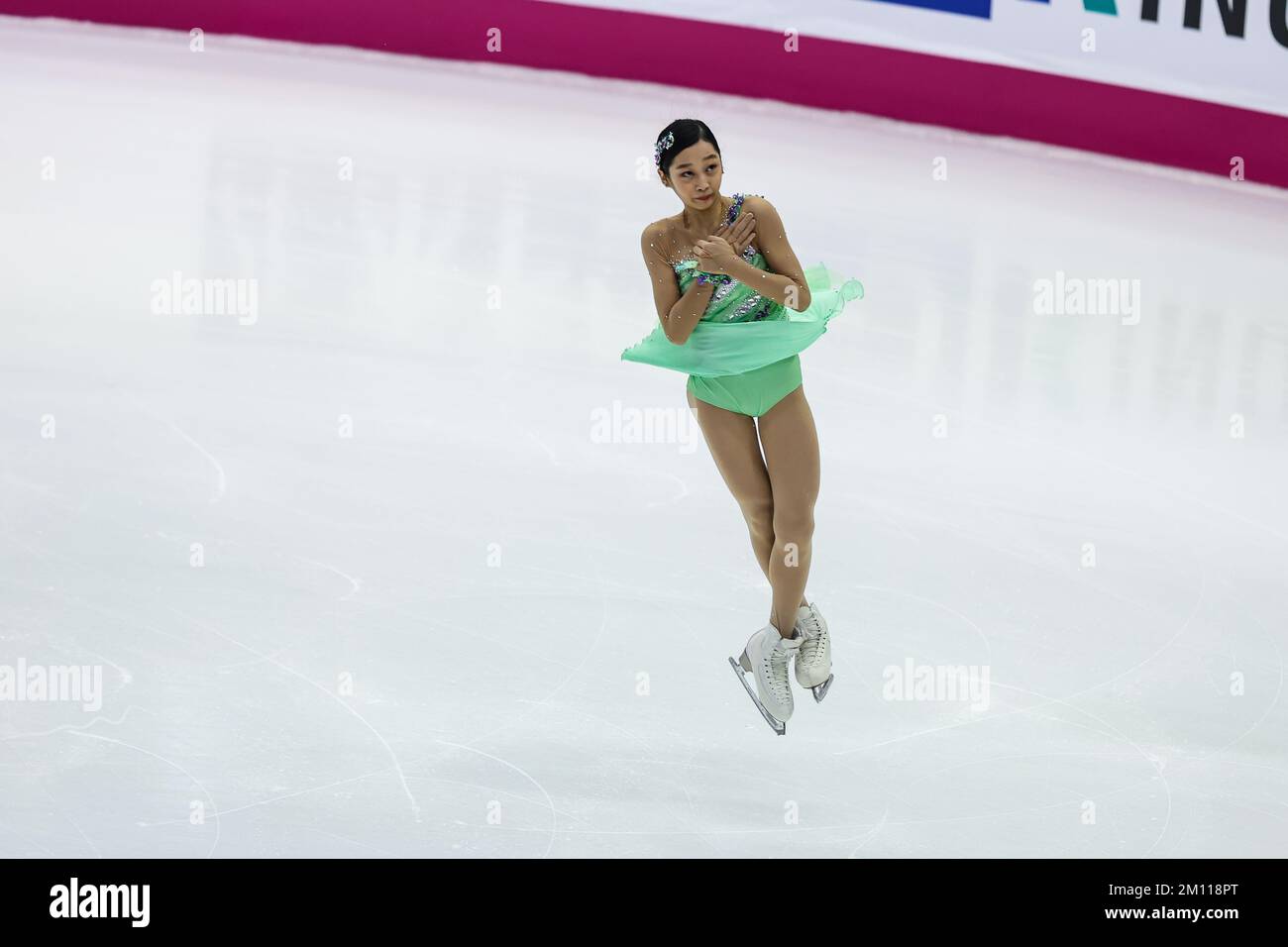 Turin, Italy. 08th Dec, 2022. Jia Shin of Republic of Korea competes