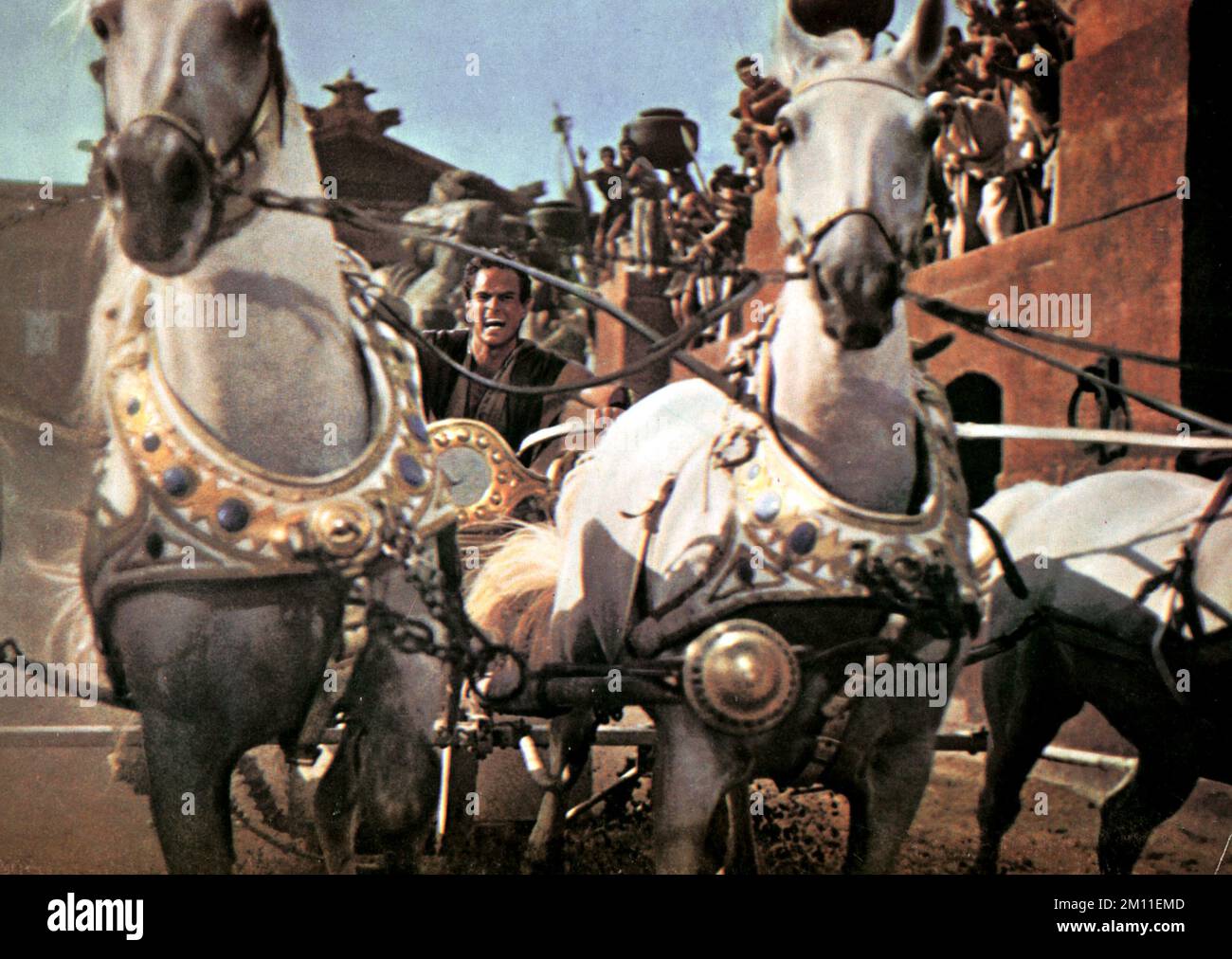 Ben-Hur 1959  Chariot race scene Stock Photo