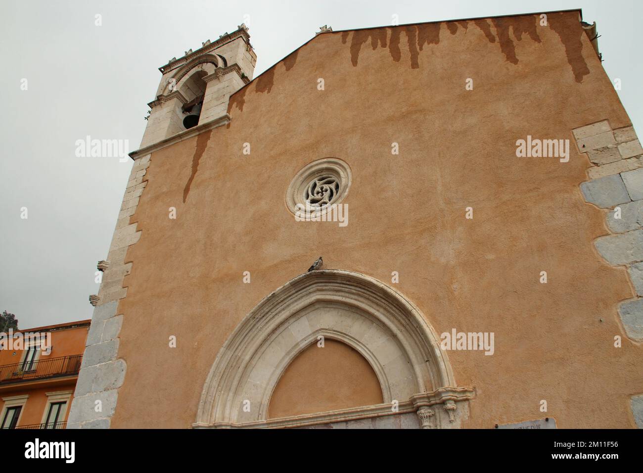 former church (di sant'agostino) in taormina in sicily (italy) Stock Photo