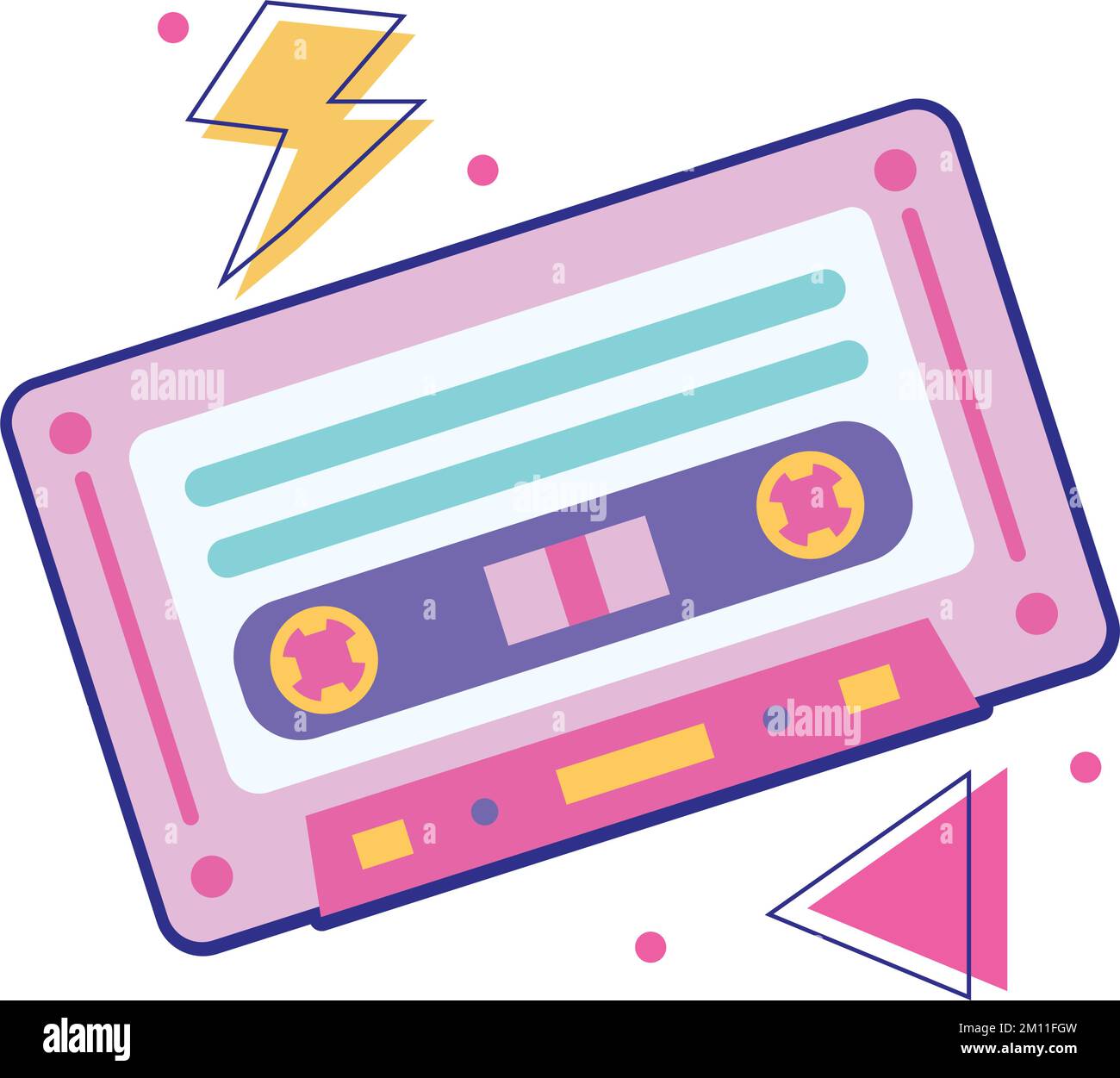 cassette nineties pop art Stock Vector Image & Art - Alamy