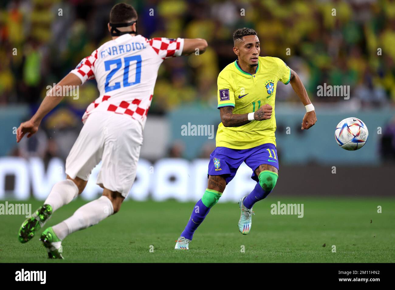 Raphinha of Brazil during the FIFA World Cup 2022, Round of 16
