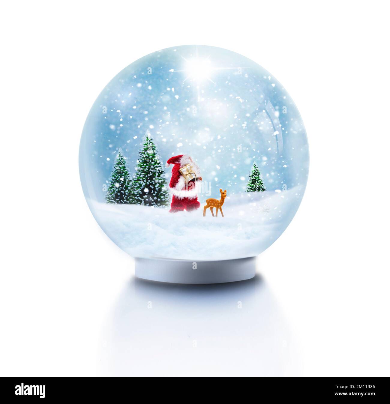 Santa claus snow globe hi-res stock photography and images - Alamy