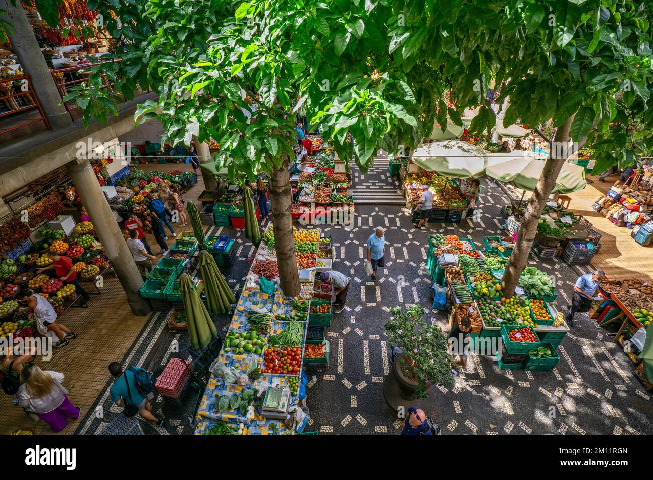 Mercado dos Lavradores in Funchal on the Portuguese island of Madeira Stock Photo