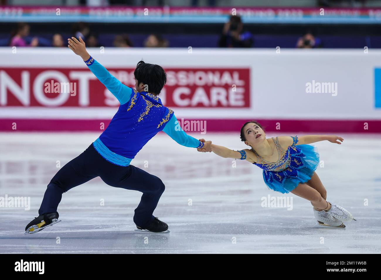 Haruna Murakami and Sumitada Moriguchi of Japan competes during DAY1