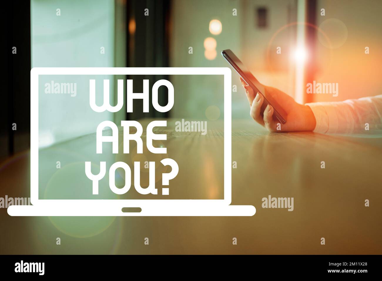 Handwriting text Who Are You. Concept meaning Identify yourself