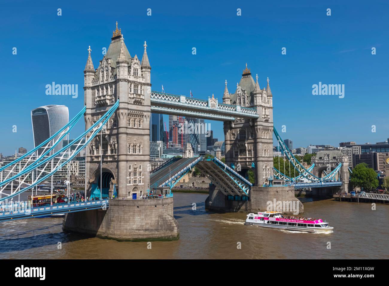 Tower Bridge in the Daytime, London, England Stock Photo
