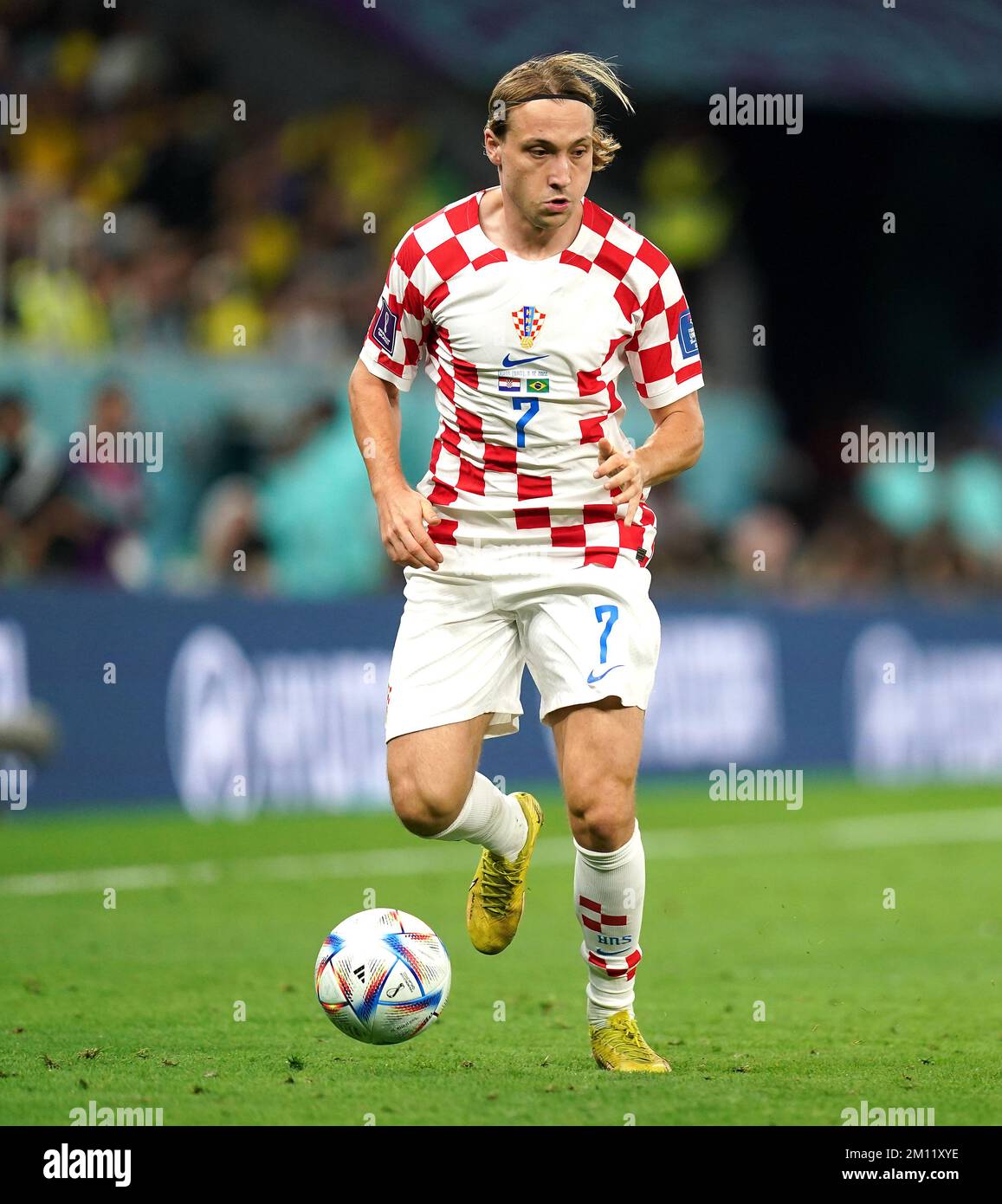 Croatia's Lovro Majer in action during the FIFA World Cup Quarter-Final ...