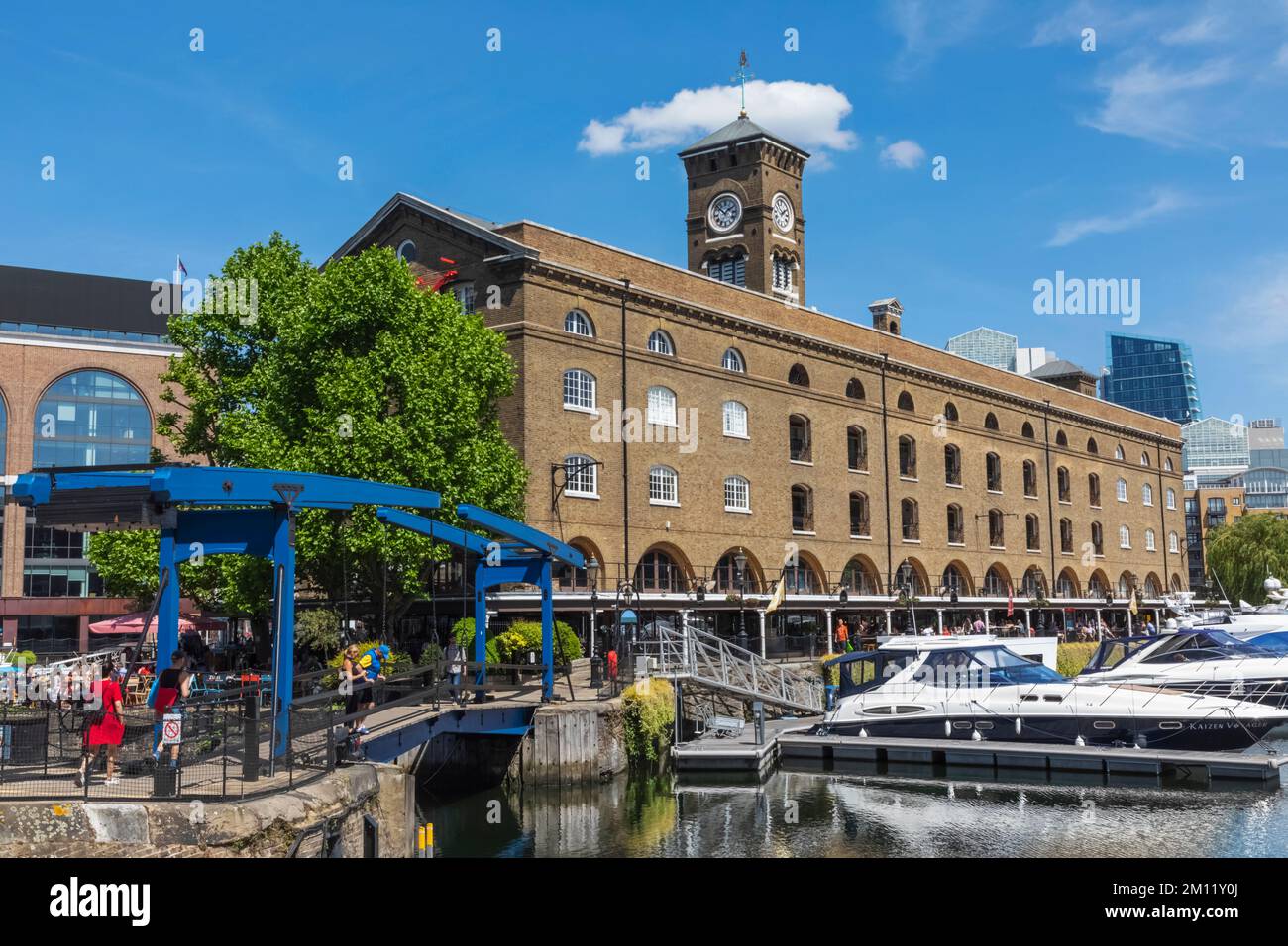 St Katharine Docks Marina, Tower Hamlets, London, England Stock Photo